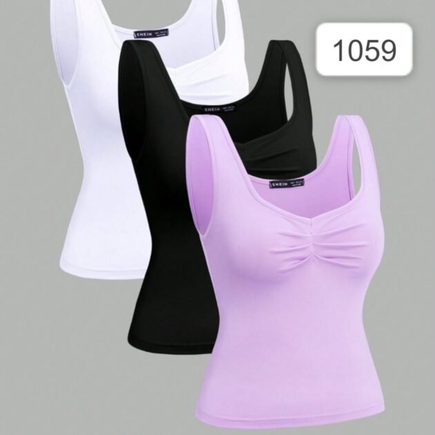 قميص بلا أكمام 3 قطع