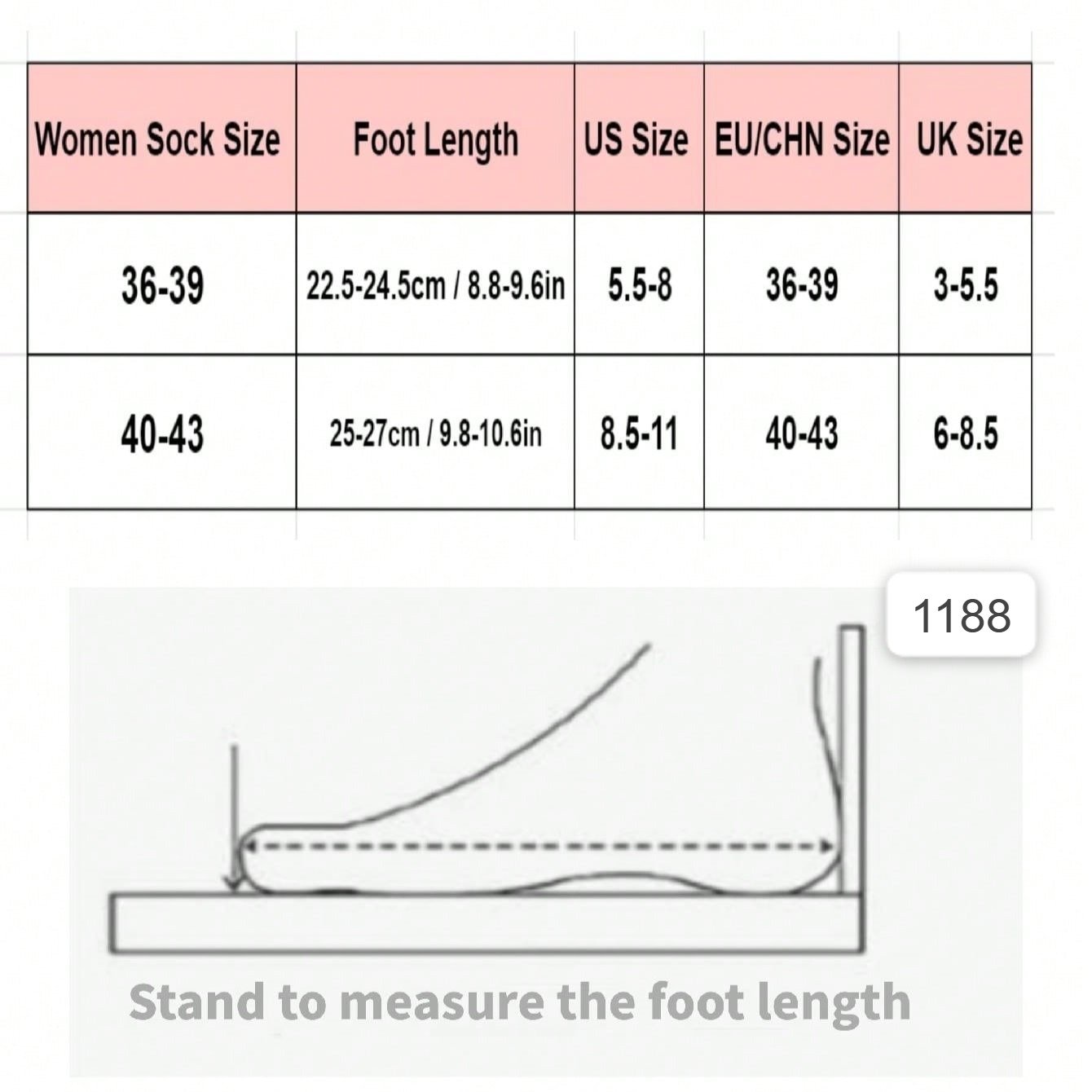 جوارب نسائية 5 ازواج - الصورة 3