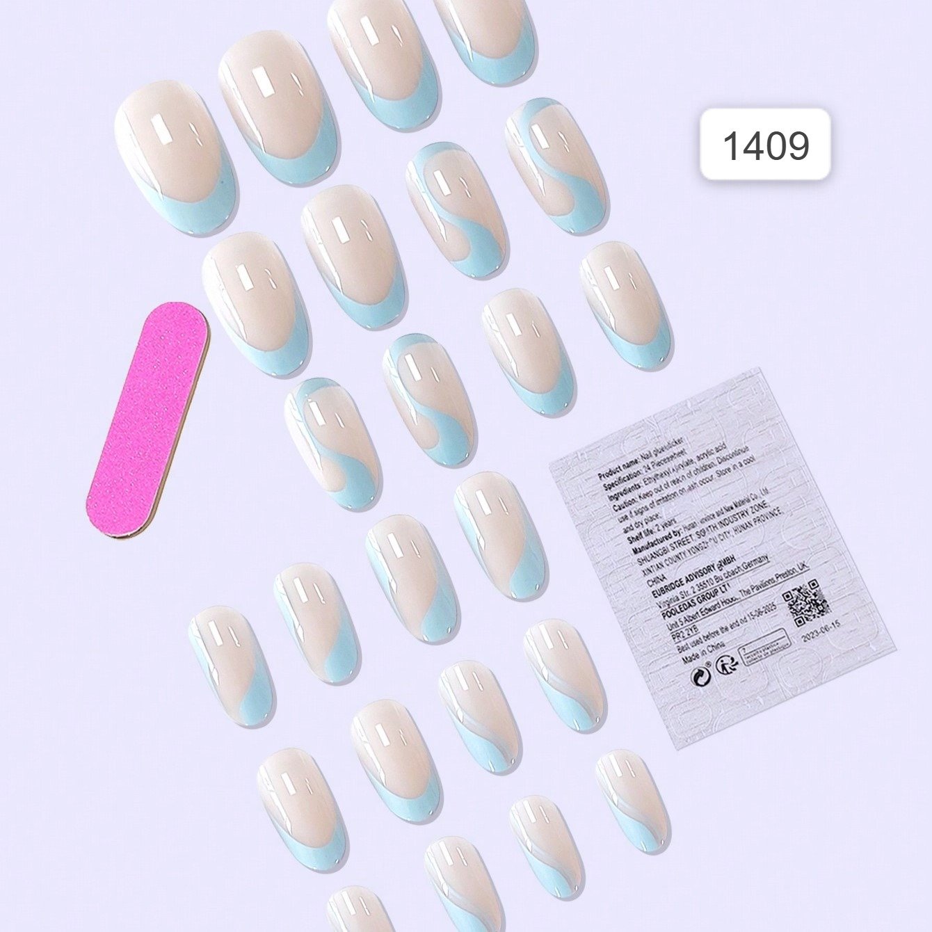 اظافر اصطناعية 24 قطعة - الصورة 3