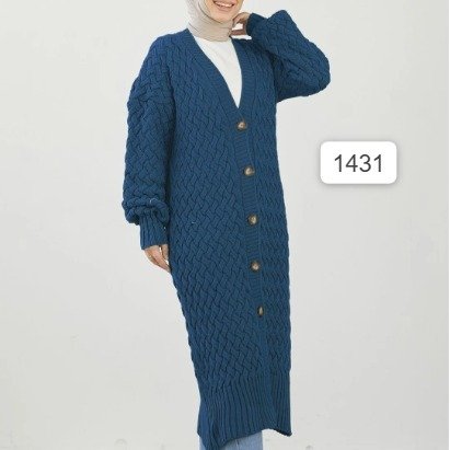 جكيت صوف طويل نسائي